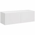 Ensemble Mural TV avec ¨¦clairage LED et Rangement Flottant