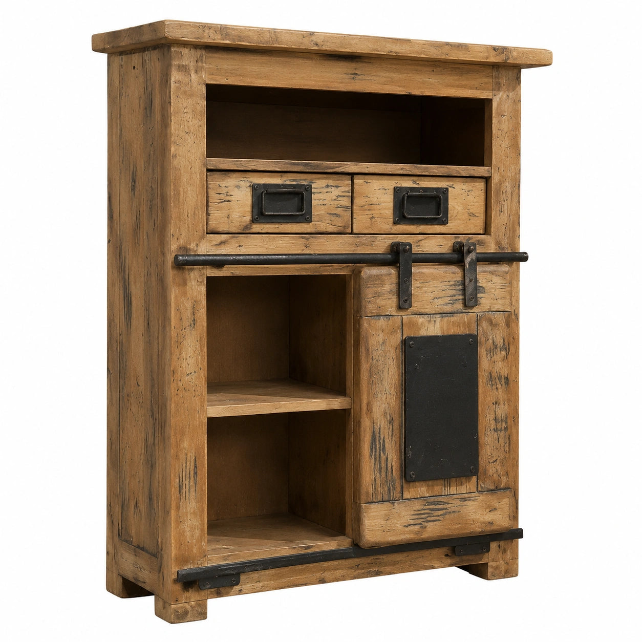 Buffet en bois de manguier et m¨¦tal laqu¨¦