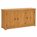 Buffet de salle ¨¤ manger en bois massif avec portes battantes, style campagne