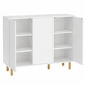 Buffet de Rangement avec ¨¦tag¨¨res R¨¦glables et Portes