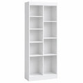 Grande ¨¦tag¨¨re de rangement blanche ¨¤ 6 niveaux pour salon et bureau