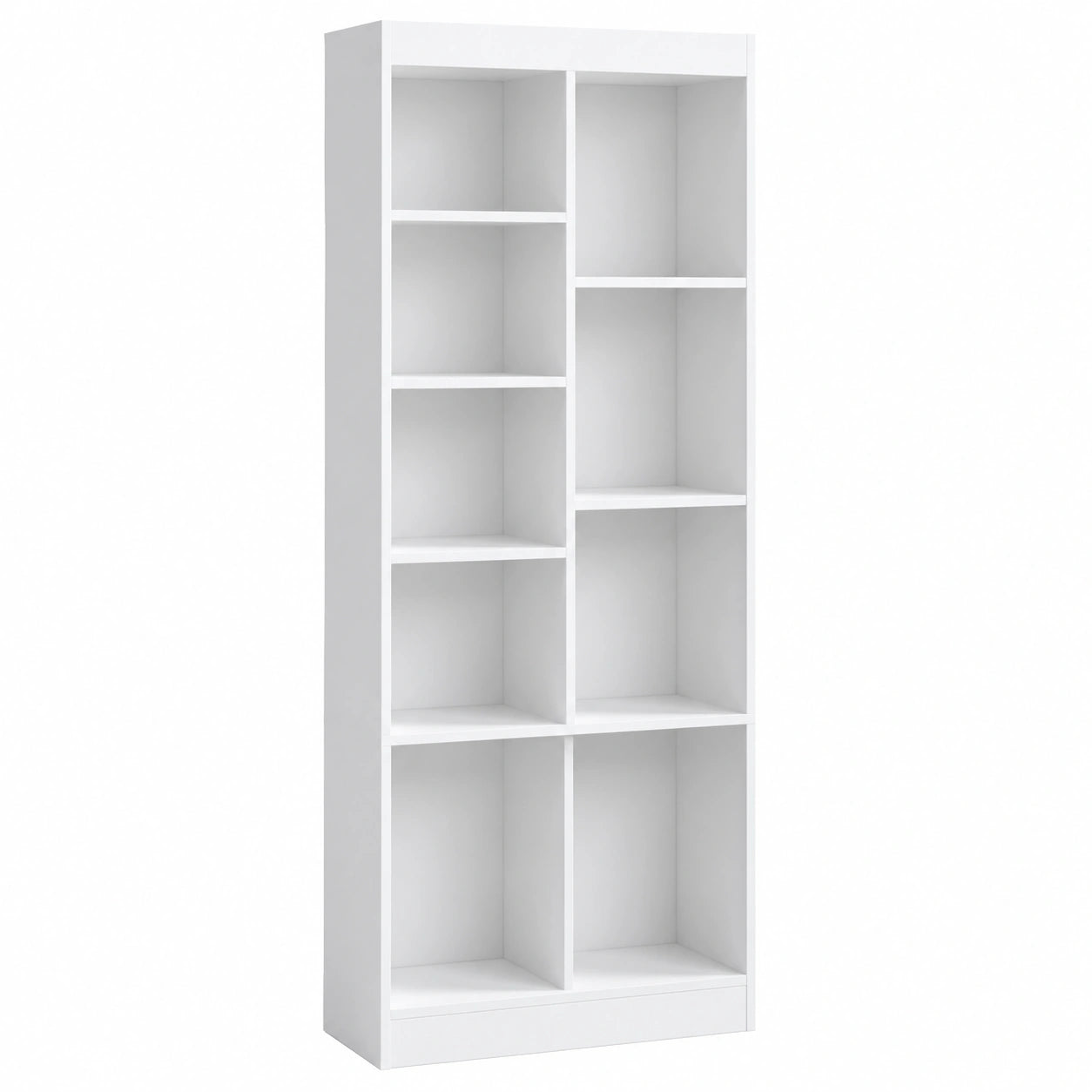Grande ¨¦tag¨¨re de rangement blanche ¨¤ 6 niveaux pour salon et bureau