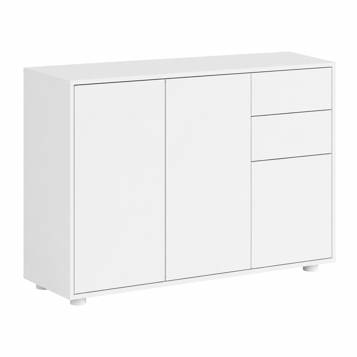 Commode ¨¦l¨¦gante avec tiroirs et portes push-to-open pour salon