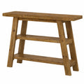 Table d'entr¨¦e rustique en bois avec ¨¦tag¨¨res